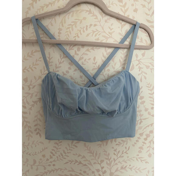 Other - FALL CLEARANCE NEW OFFLINE Women's Light Blue Crop Top